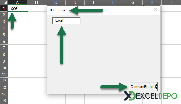 UserForm Üzerinden Hücreye Kayıt Yapma