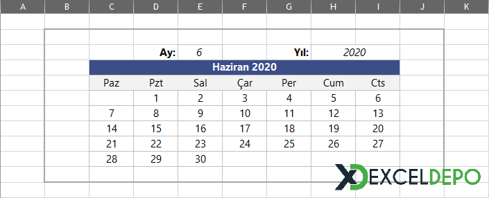 İş Planlama Takvimi