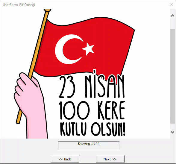 UserForm Üzerinde Gif Oynatma UserForm Üzerinde Gif Oynatma