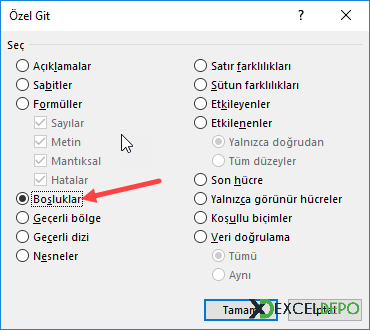 Boşlukları Hızlı Doldurma