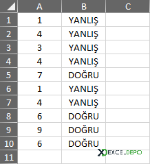 EĞER Örneği