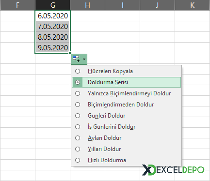 Otomatik Doldurma Seçenekleri