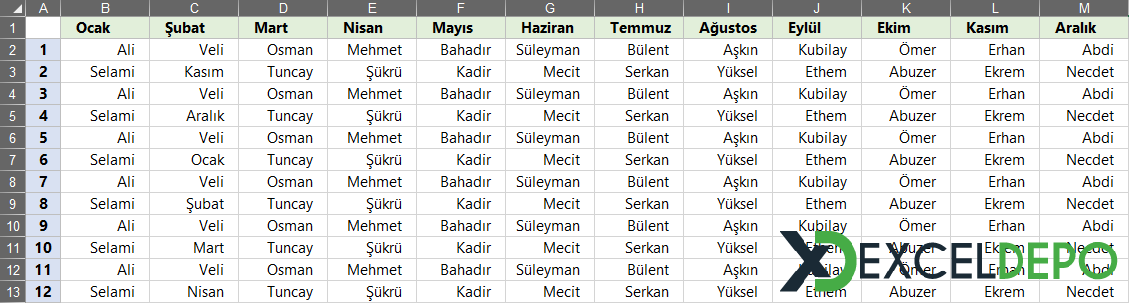 Makro ile Devrik Dönüşüm