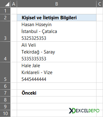 Önceki