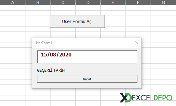 TextBox Tarih Formatı