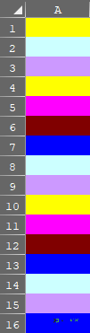 Excel Renkli Hücre Saydırma