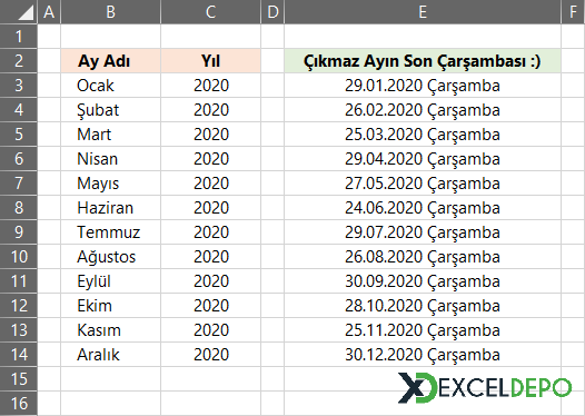 Çıkmaz Ayın Son Çarşambası