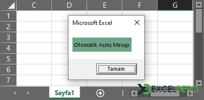 Otomatik Açılış Mesajı