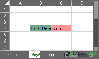 Excelde Hücreye Sığmayan Yazı