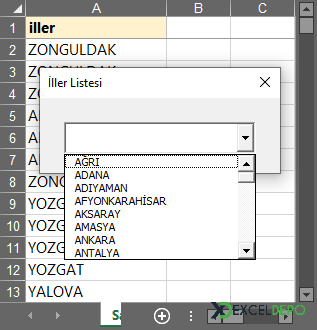 ADO ile ComboBoxa Sıralı Veri Almak