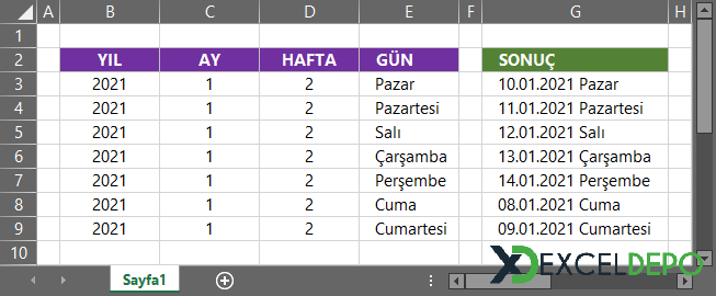 Birden Fazla Kritere Göre Tarih Bulma Birden Fazla Kritere Göre Tarih Bulma