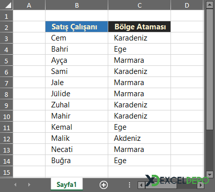 Rastgele Çalışan Ataması Yapma Rastgele Çalışan Ataması Yapma