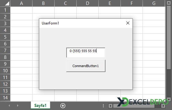 TextBox Nesnesinde Telefon Numarası Biçimlendirme TextBox Nesnesinde Telefon Numarası Biçimlendirme
