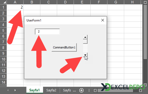 ScrollBar Nesnesi ile Sayfada İşlem Yapma ScrollBar Nesnesi ile Sayfada İşlem Yapma
