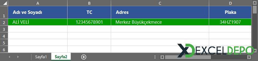 Farklı Sayfadaki Değerlere Göre Koşullu Biçimlendirme Farklı Sayfadaki Değerlere Göre Koşullu Biçimlendirme
