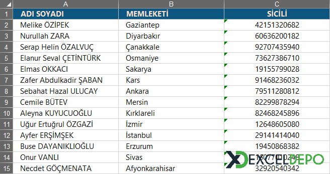 ADO ile Diğer Sayfaya Süzme ADO ile Diğer Sayfaya Süzme