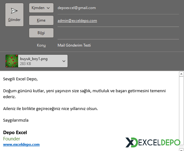 İmza Ekleme Seçenekli Mail Gönderme İmza Ekleme Seçenekli Mail Gönderme
