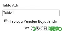 Tablo Adlarını Listeleme