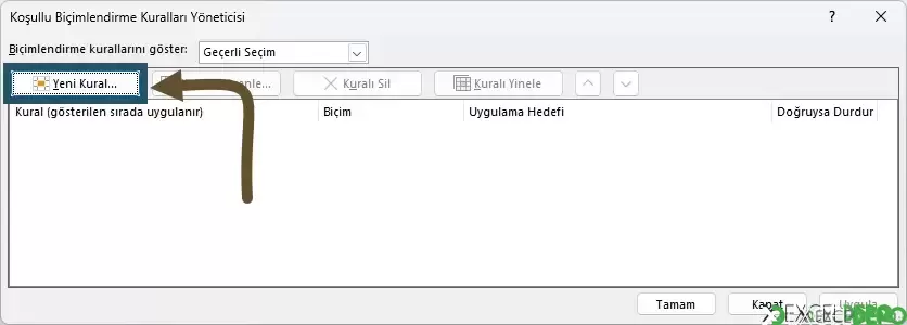 Koşullu Biçimlendirme