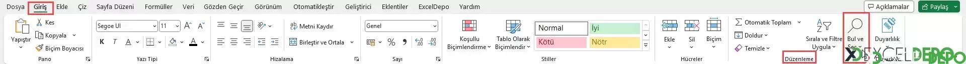 Şerit Menü