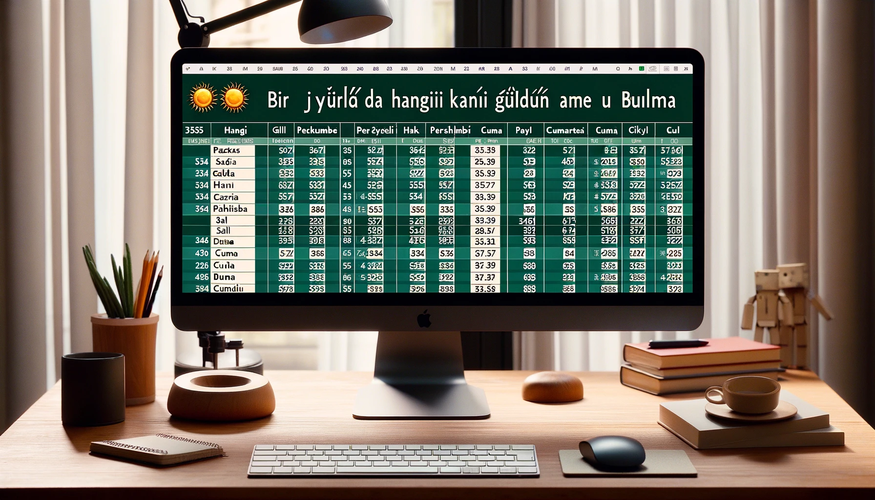 Bir Yılda Hangi Günden Kaç Tane Olduğunu Bulma