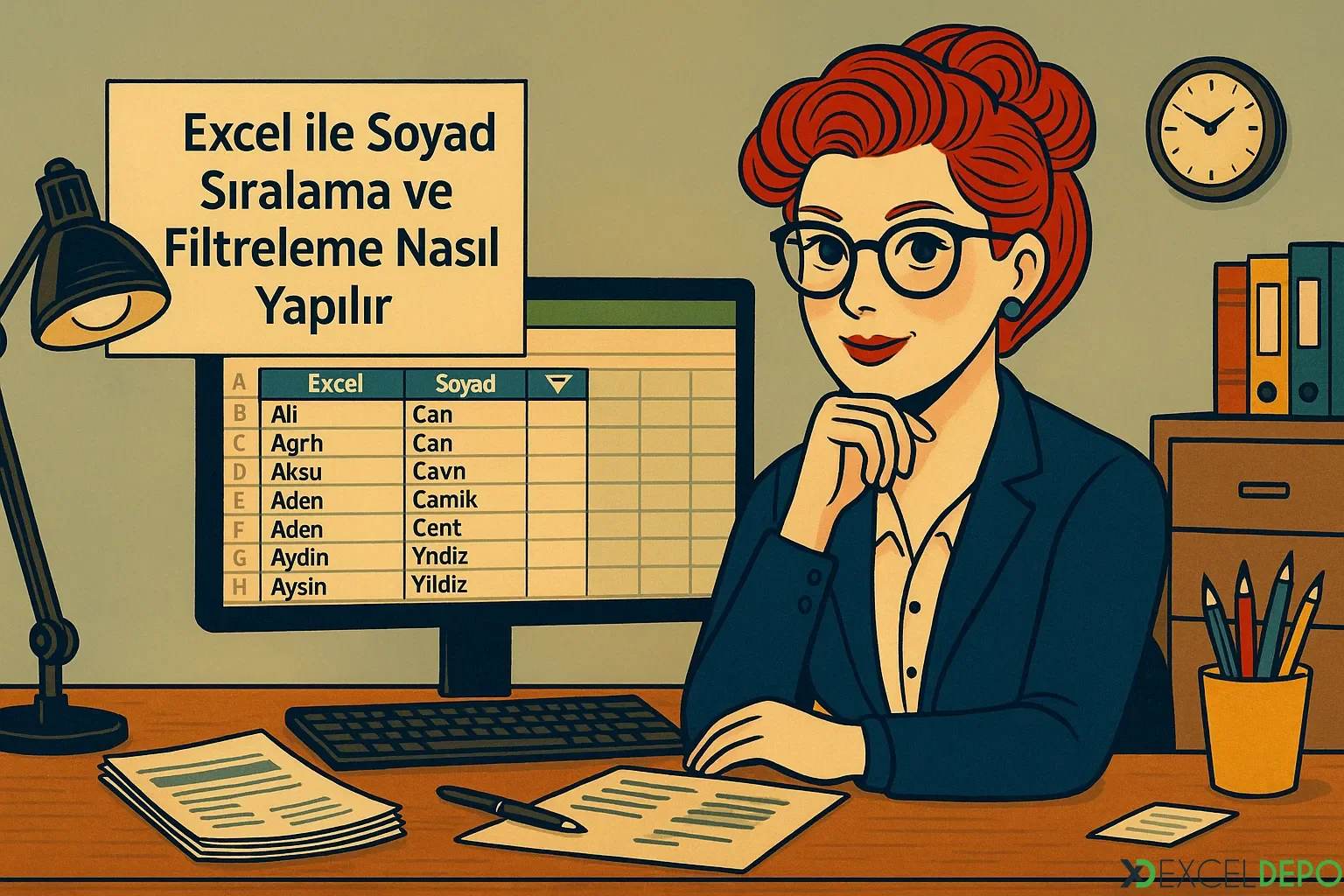 Excel ile Soyad Sıralama ve Filtreleme Nasıl Yapılır