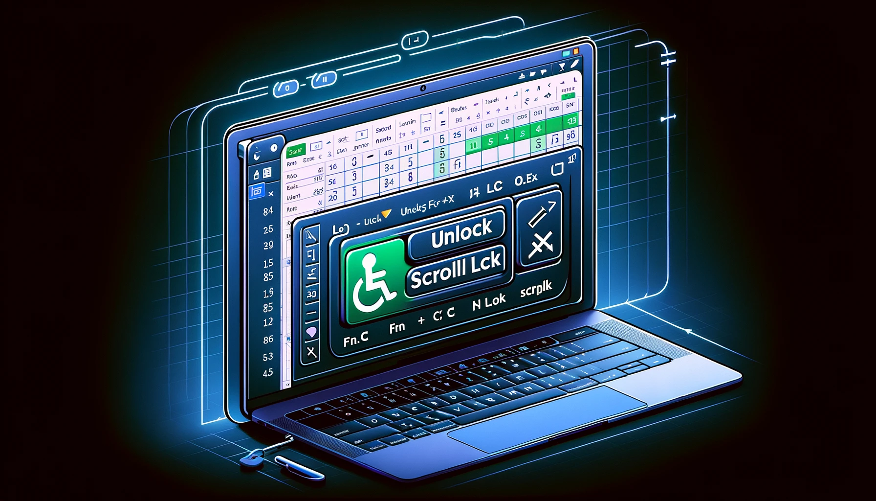 Excel Kaydırma Kilidi Açma