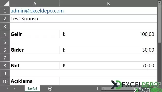 Excel Sayfasını PDF Olarak E-Posta Gönderme-1.png