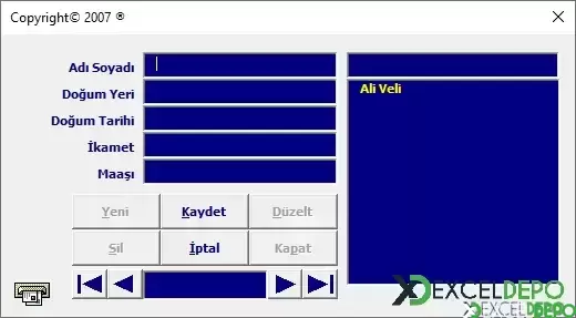 Userform Üzerinden Excel Sayfasına Kayıt Etme-1.png