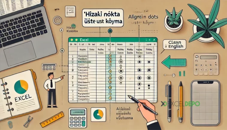 Hizalı İki Nokta Üst Üste Koyma