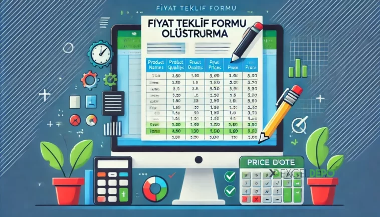 Fiyat Teklif Formu Oluşturma