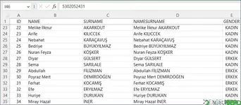 Excel Başlık Sabitleme