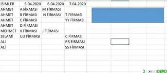 İç içe devam eden alt klasörler