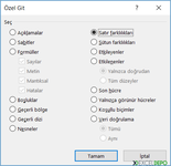 Satır Farklılıkları