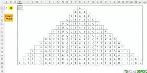 Türkçe Harflerle Üçgen Oluşturma