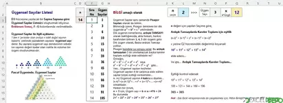 Üçgensel Sayılar Listesi Oluşturma