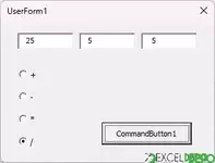 UserForm ile Dört İşlem Yapma