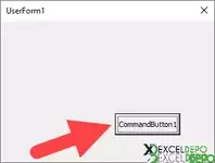 UserForm Üzerine CommandButton Ekleme
