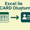 Excel ile VCARD Oluşturma