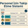 Personel İzin Takip Etme Sistemi