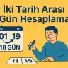 İki Tarih Arası Gün Hesaplama