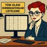 Tüm Olası Kombinasyonları Listeleme