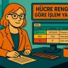 Hücre Rengine Göre İşlem Yapma