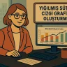 Yığılmış Sütun Çizgi Grafiği Oluşturma