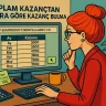 Toplam Kazançtan Aylar Göre Kazanç Bulma