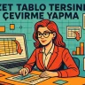 Özet Tablo Tersine Çevirme Yapma