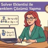 Solver Eklentisi ile Denklem Çözümü Yapma