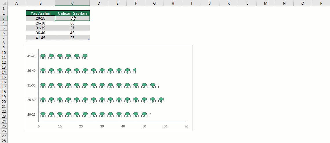 Pictograph Grafik Örneği