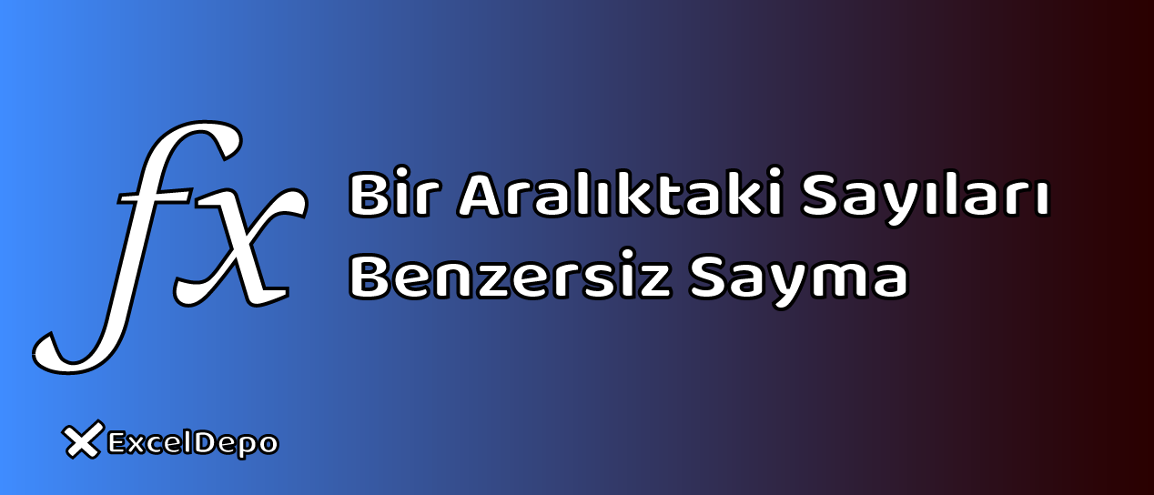 Bir Aralıktaki Sayıları Benzersiz Sayma