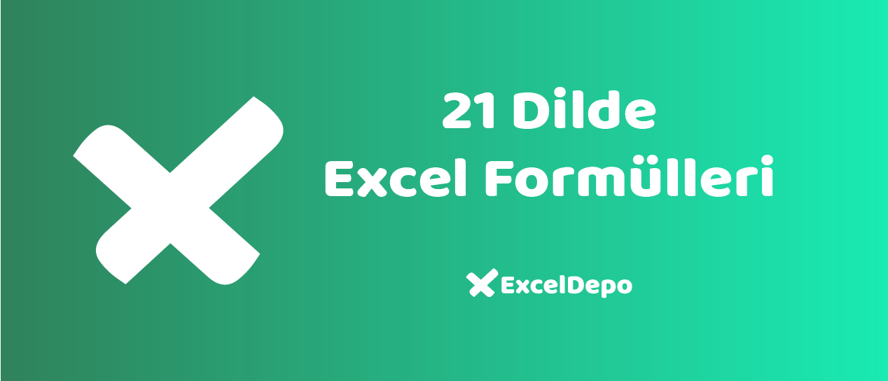 21 Dilde Excel Fonksiyonları